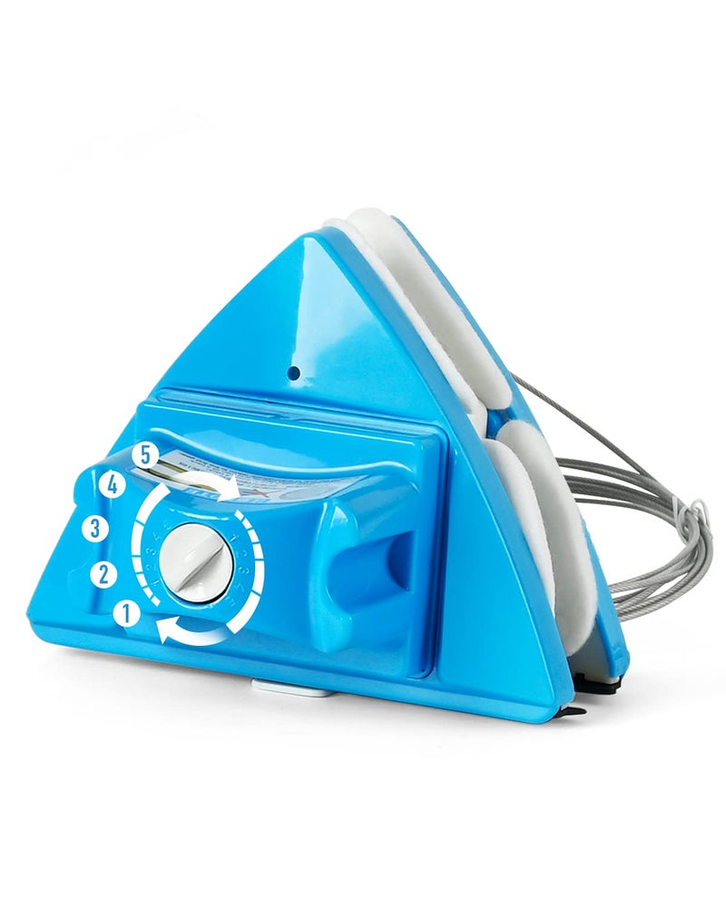 baffect Double Side Magnetic Window Cleaner,Adjustable Magnetic Double Window Glass Wiper Glider Washing Brush Equipment Cleaning Brush Wiper Tools for High-Rise and Car Glazed Windows Thickness 4-30mm - Image 1